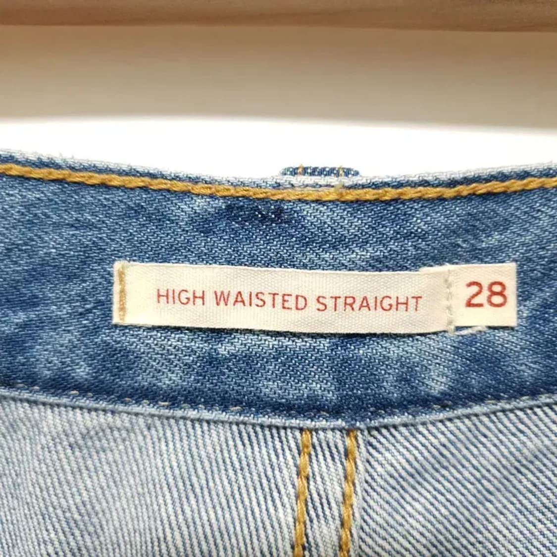 리바이스 여성 하이웨스트 스트레이트 데님 팬츠 28_M1786 상품이미지7