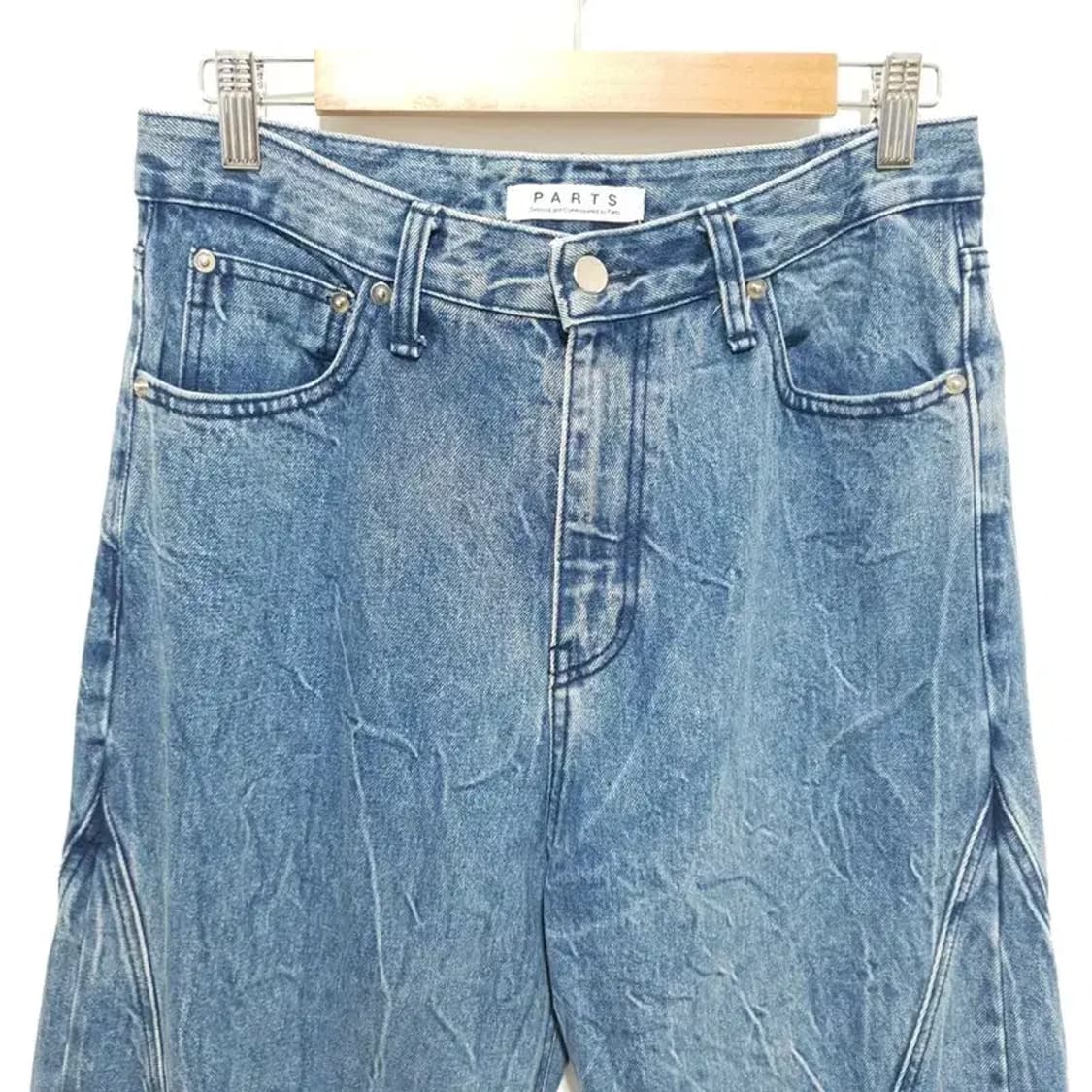 PARTS 파츠 커브드 데님 팬츠 S_M1793 상품이미지2