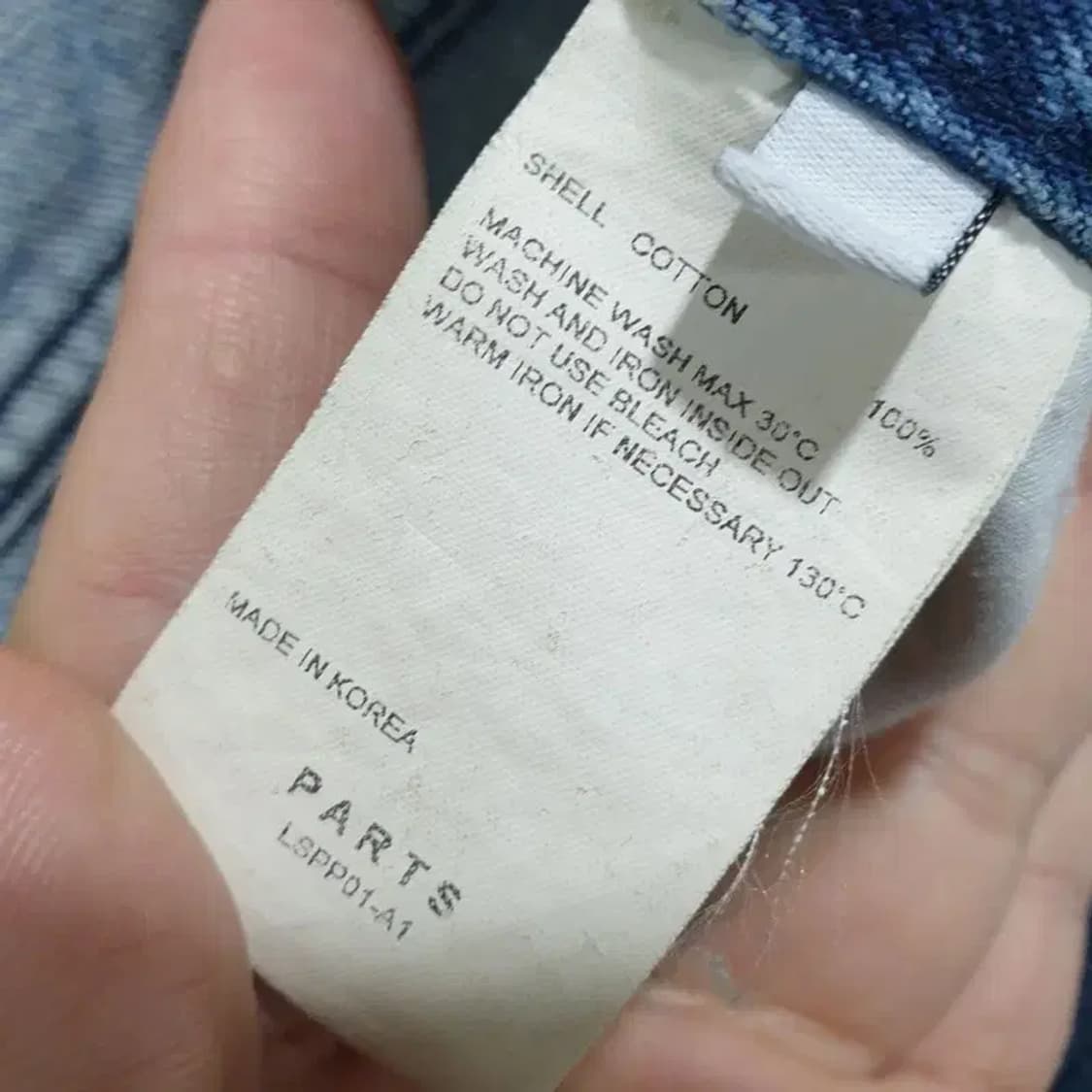 PARTS 파츠 커브드 데님 팬츠 S_M1793 상품이미지9