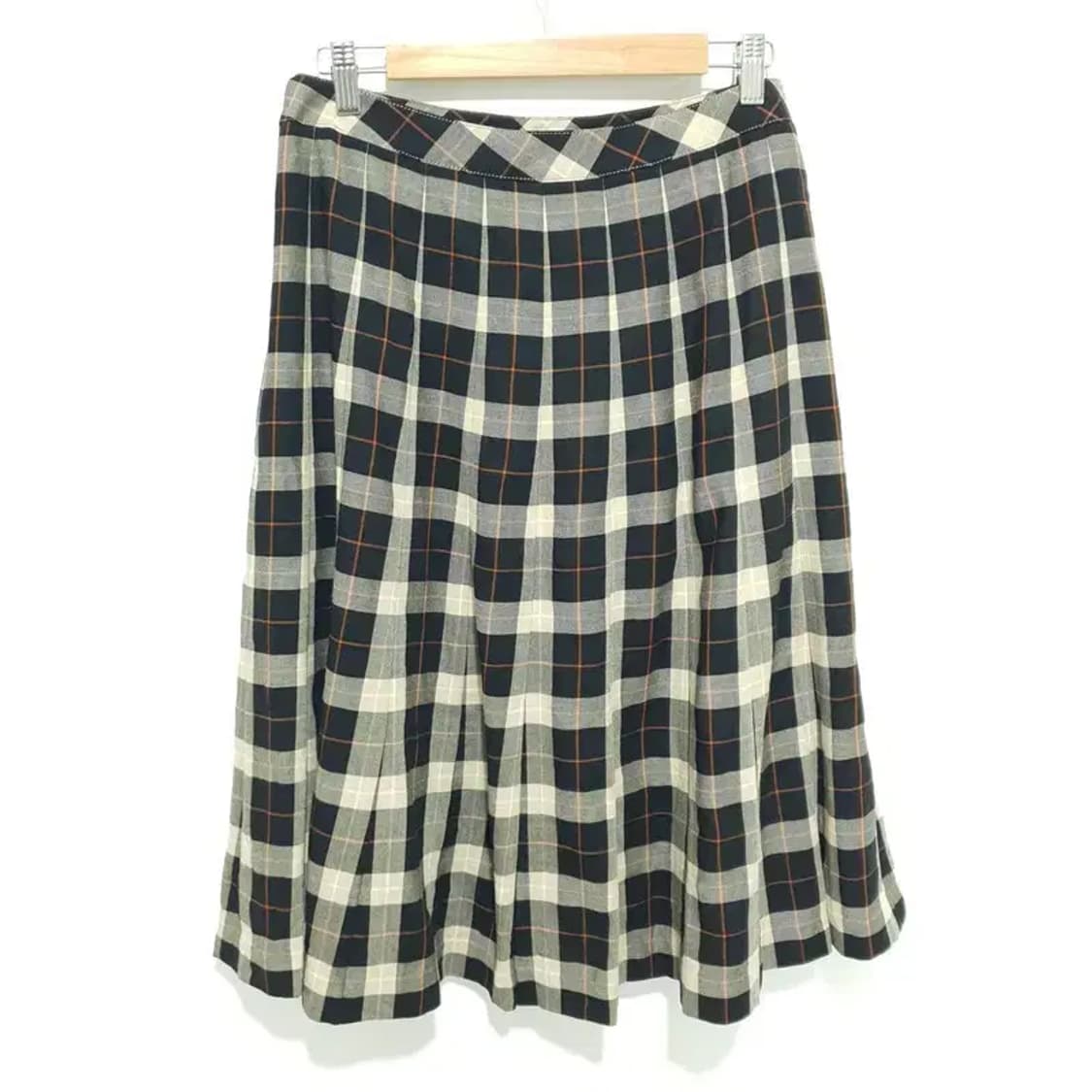 닥스 체크 플리츠 스커트 76-100_S1531 상품이미지4