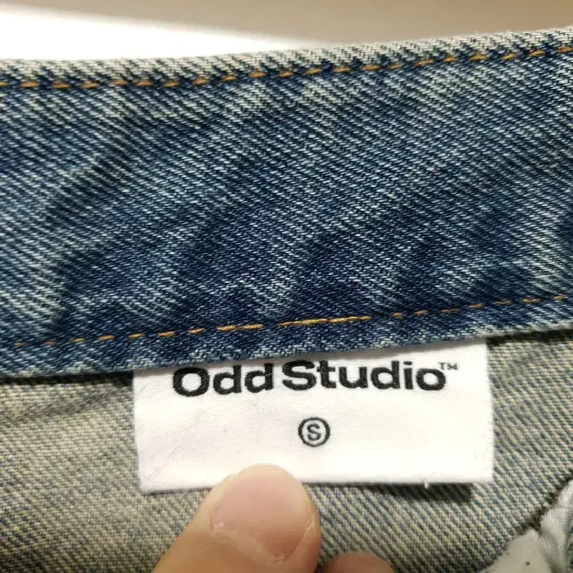 오드스튜디오 샌드워싱 카고 와이드 데님 팬츠 S_M1791 상품이미지8