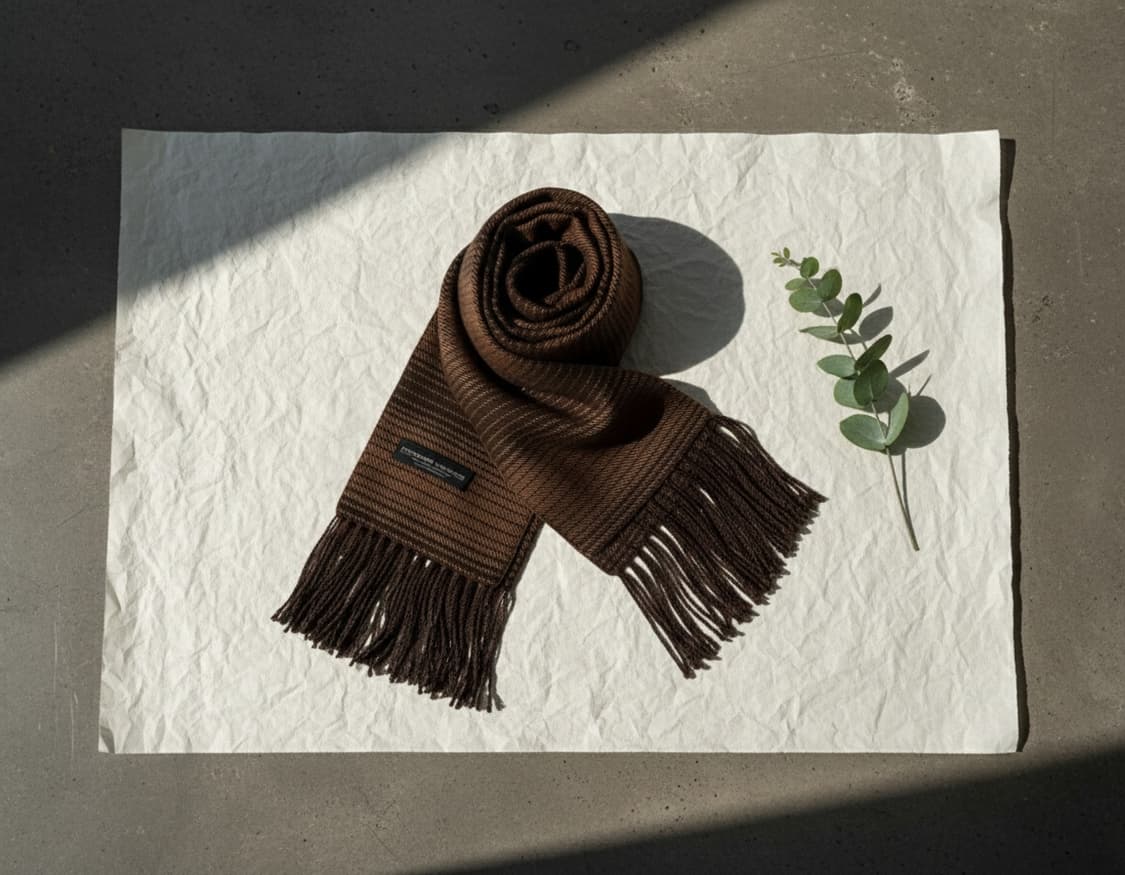 페르난도 소렌슨 캐시미어 머플러 브라운 상품이미지1
