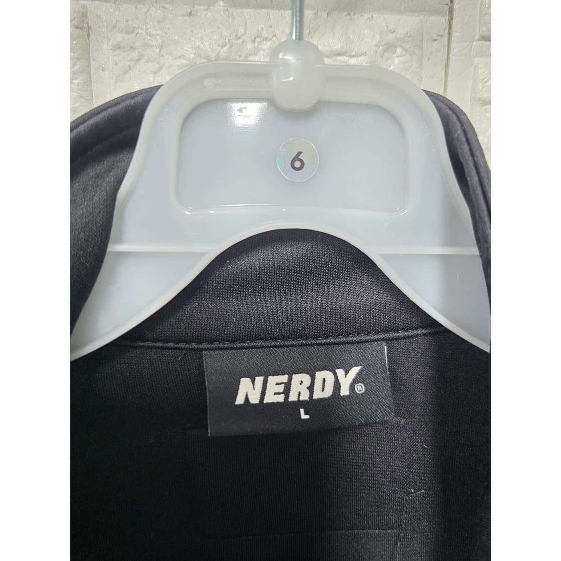 택포) 널디 오버핏 져지 트랙탑 블랙 XL 상품이미지2