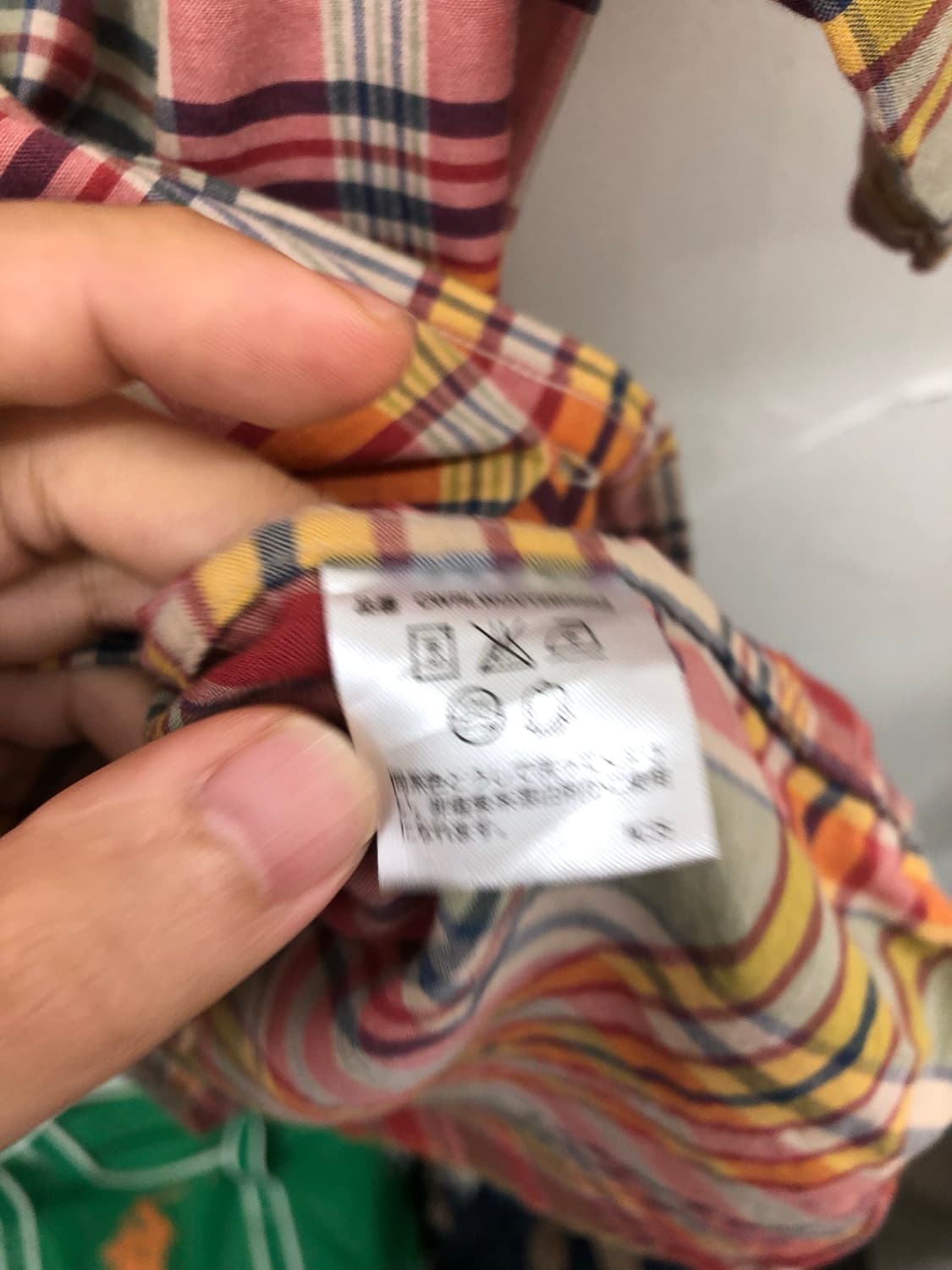폴로 반팔 체크 셔츠 상품이미지5