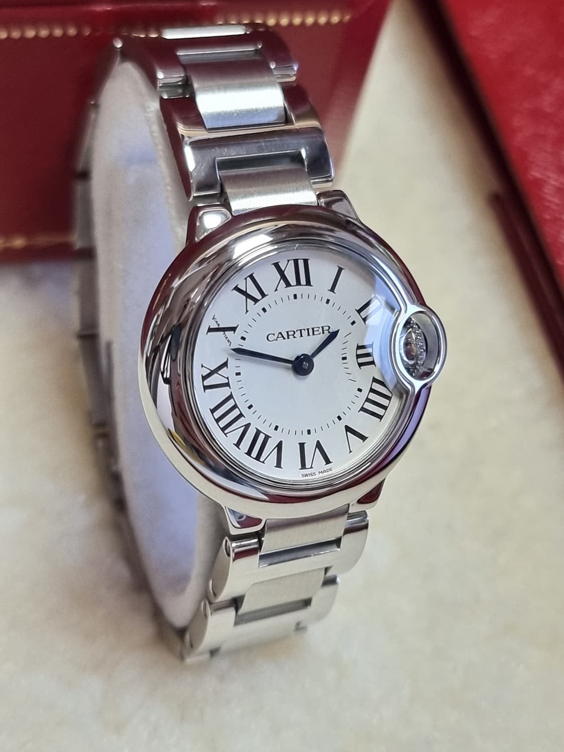 [신세계강남점 풀세트] 까르띠에 발롱블루 스틸 28mm 여성용 시계 08 상품이미지2