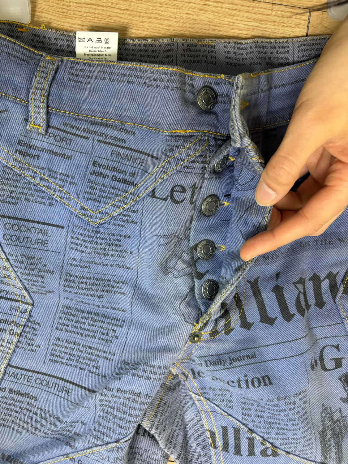 JohnGallianoSS2006 Gazette Denim Pants 상품이미지4