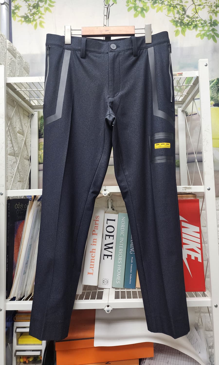 마크앤로나 남성골프바지 34 파이핑 기모 골프팬츠 봄가을용 MM47 상품이미지1