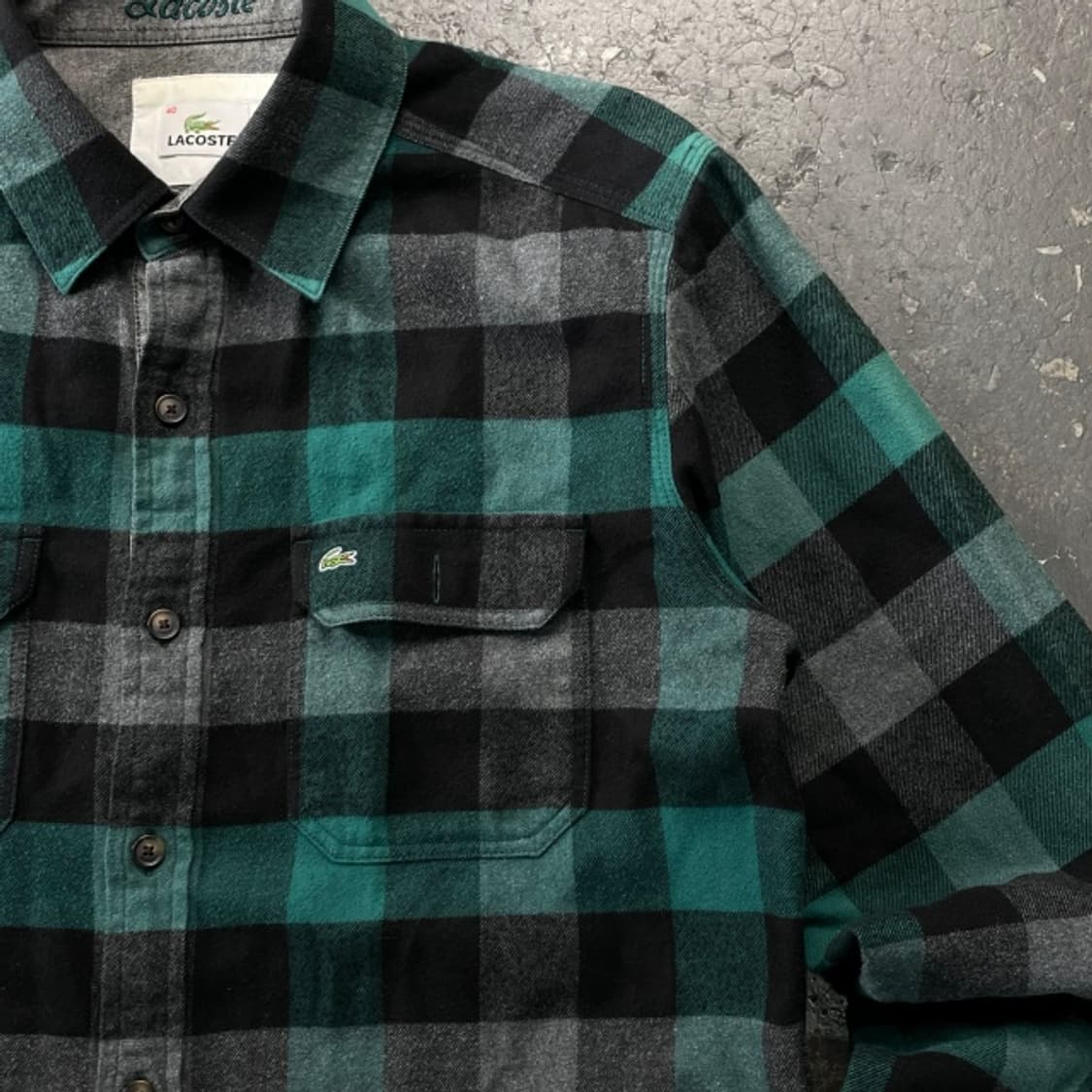 100 라코스테 울 체크 셔츠  상품이미지2