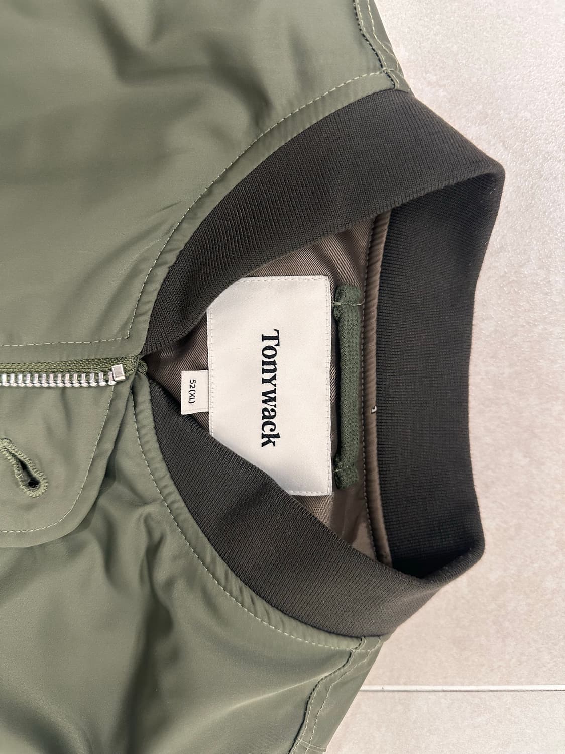 Tonywack 토니웩 카키 봄버 자켓 XL 상품이미지2