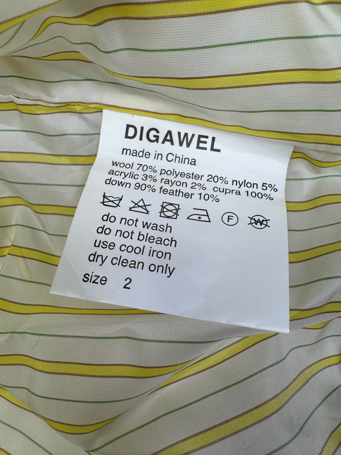 디가웰(DIGAWEL) F/CE puffer 울 자켓 2 상품이미지4