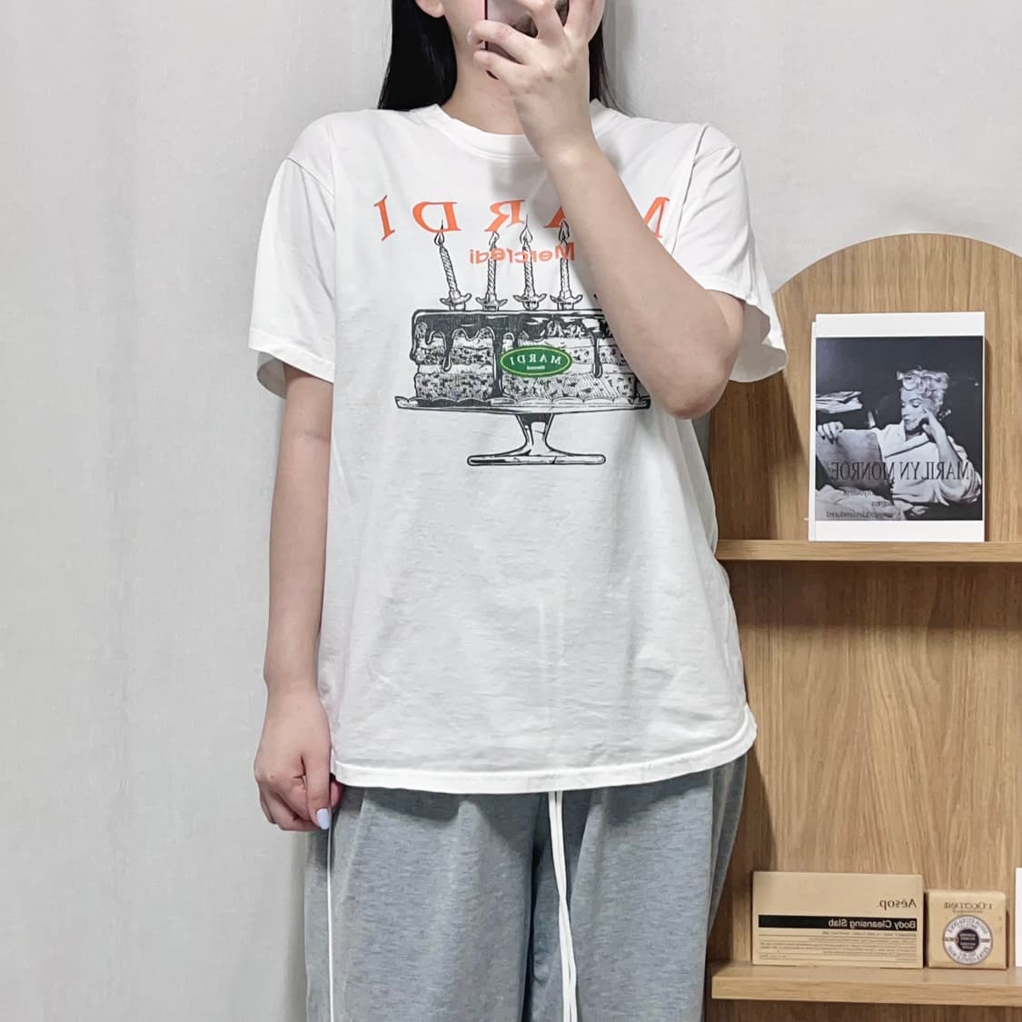 [정품] 마르디 메크르디 오렌지 프린팅 반팔티 [ ES ] 상품이미지2