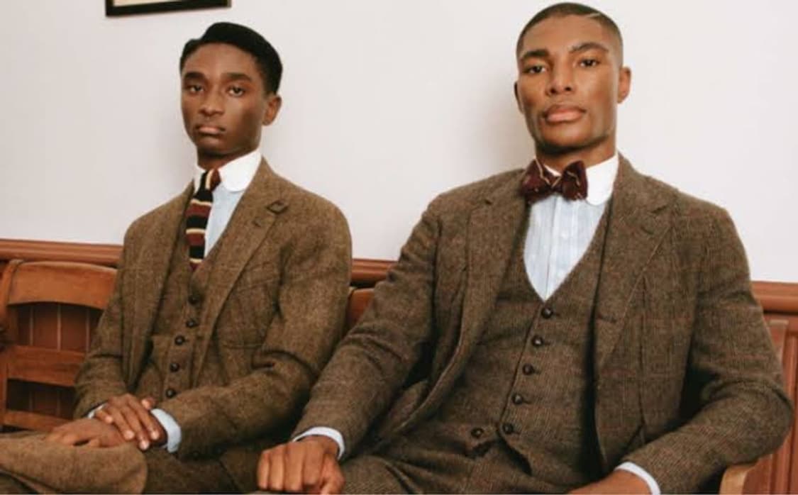 폴로 랄프로렌 울+알파카 헤링본 니트 블레이져 자켓 XL 상품이미지6