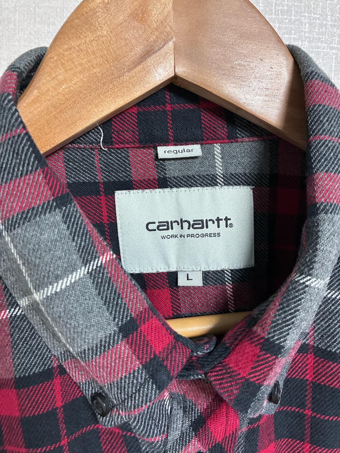 빈티지 칼하트윕 체크 셔츠 L 상품이미지3