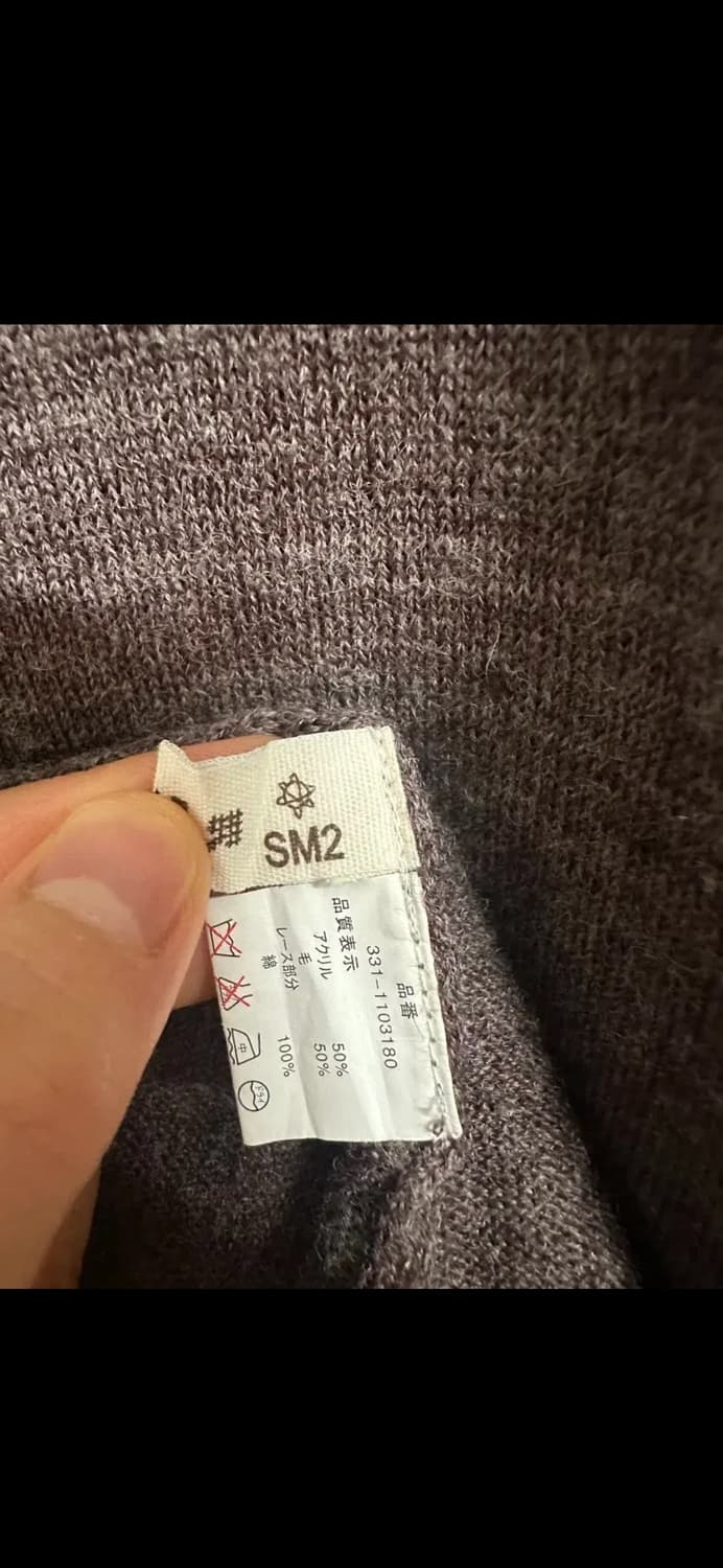 Samansa mos2 sm2 니트 반팔 가디건 상품이미지3