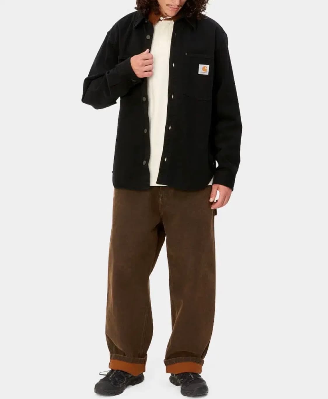 칼하트 윕 더비 셔츠 자켓(블랙 린스드, XL사이즈) 상품이미지2