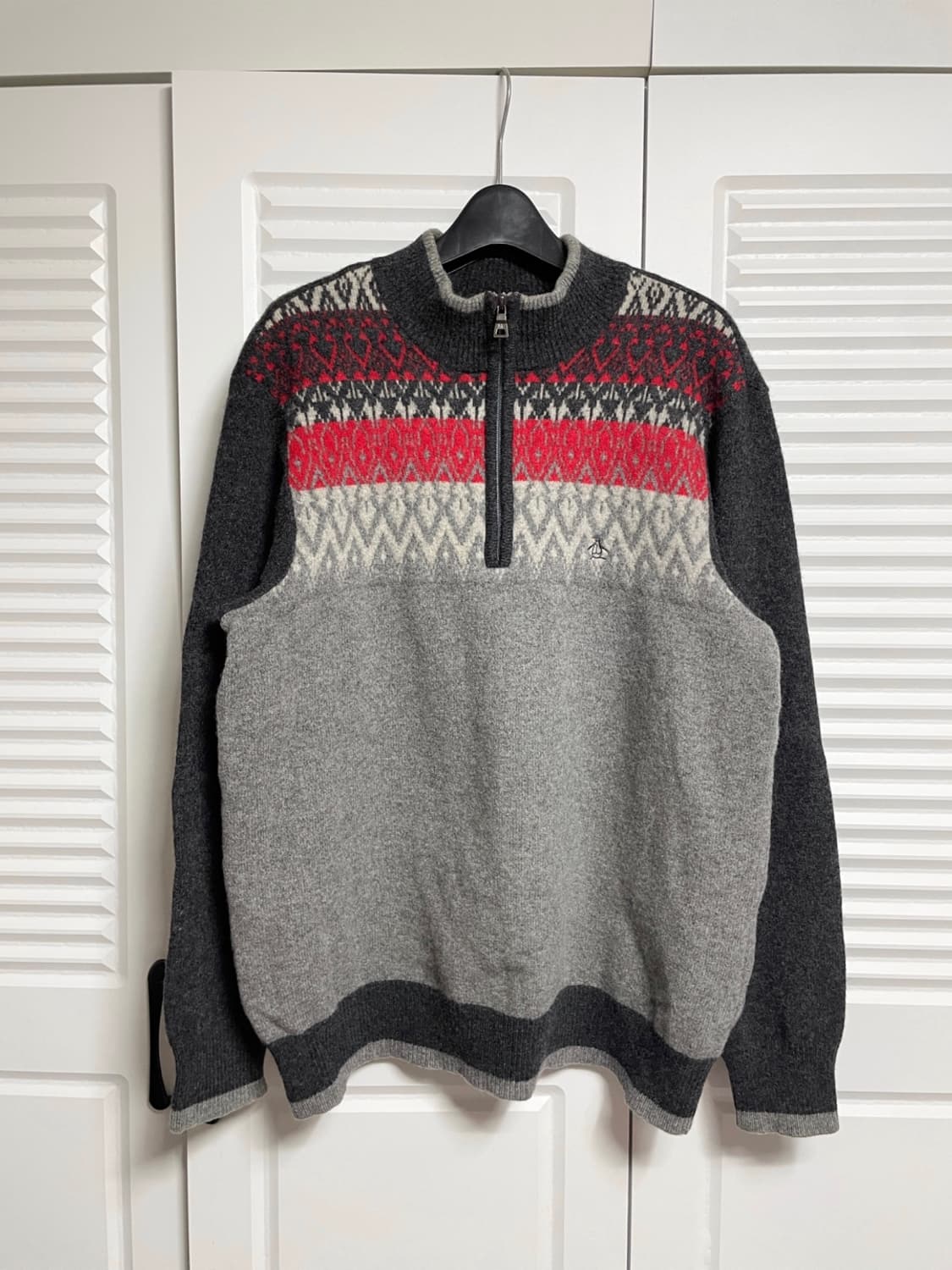 먼싱웨어 반집업 니트 상품이미지1