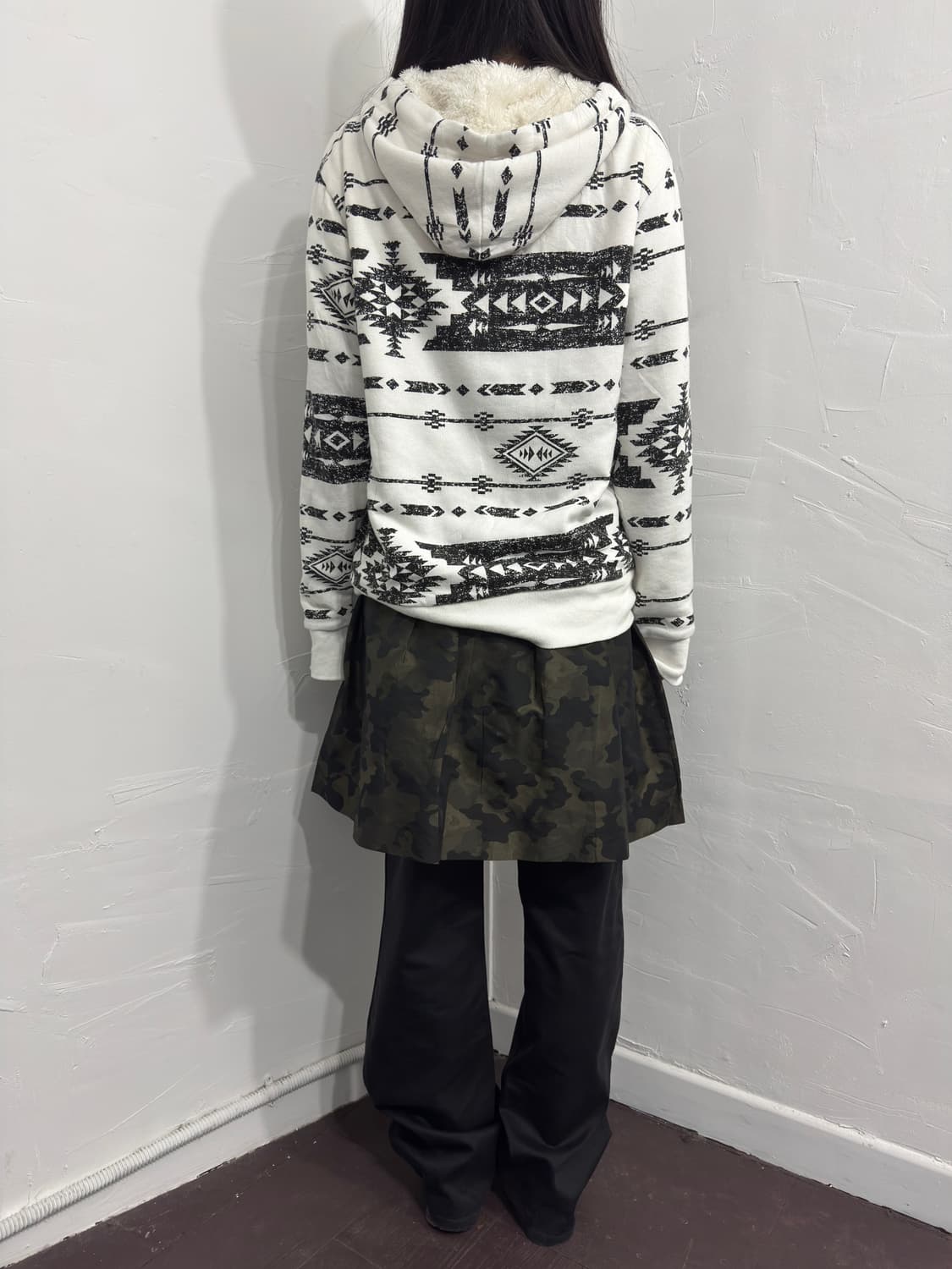 pattnern hood zipup 상품이미지5