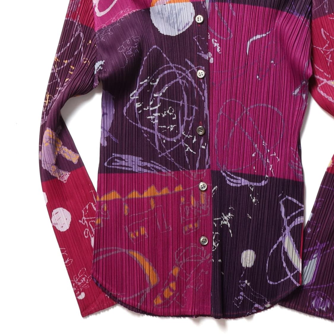 플리츠 플리즈 Pleats Please Pattern Button Jac 상품이미지3