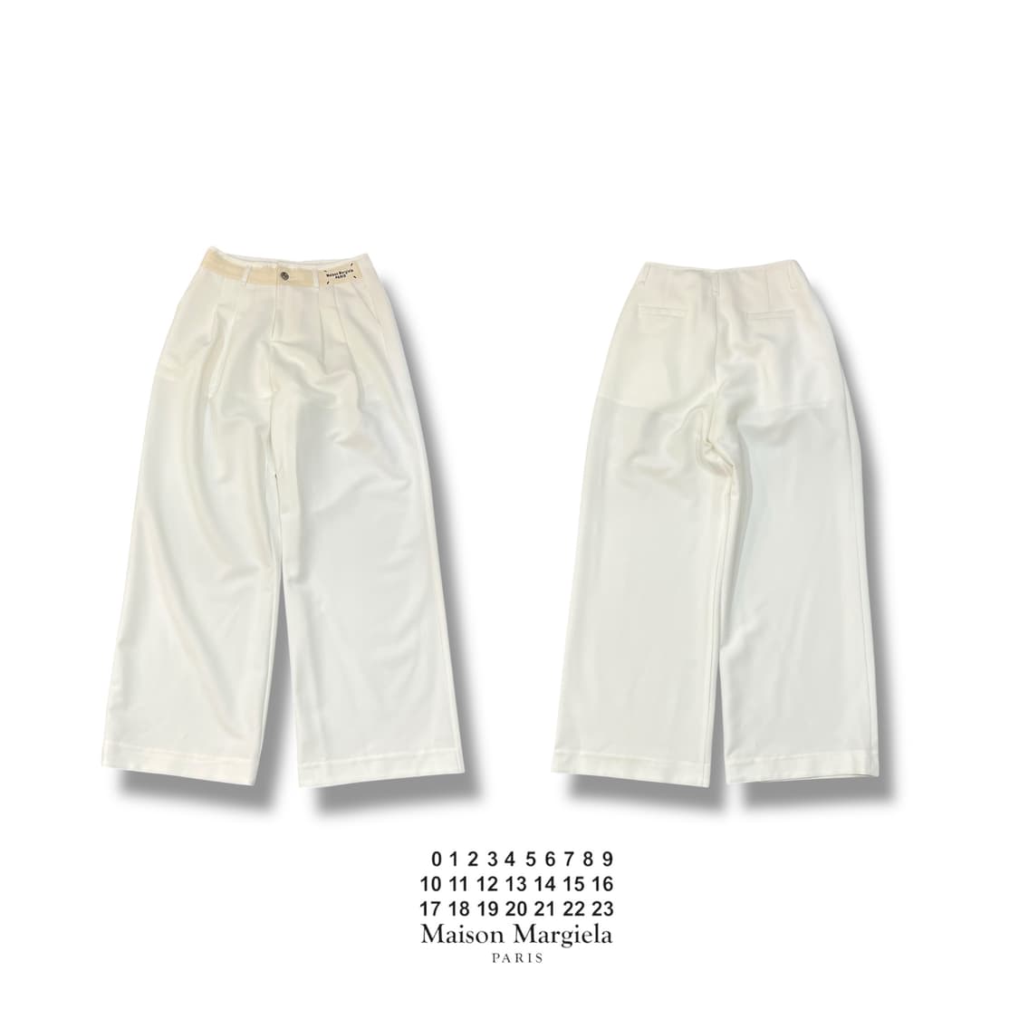  메종 마르지엘라 투턱 화이트 슬랙스 y14375 상품이미지1