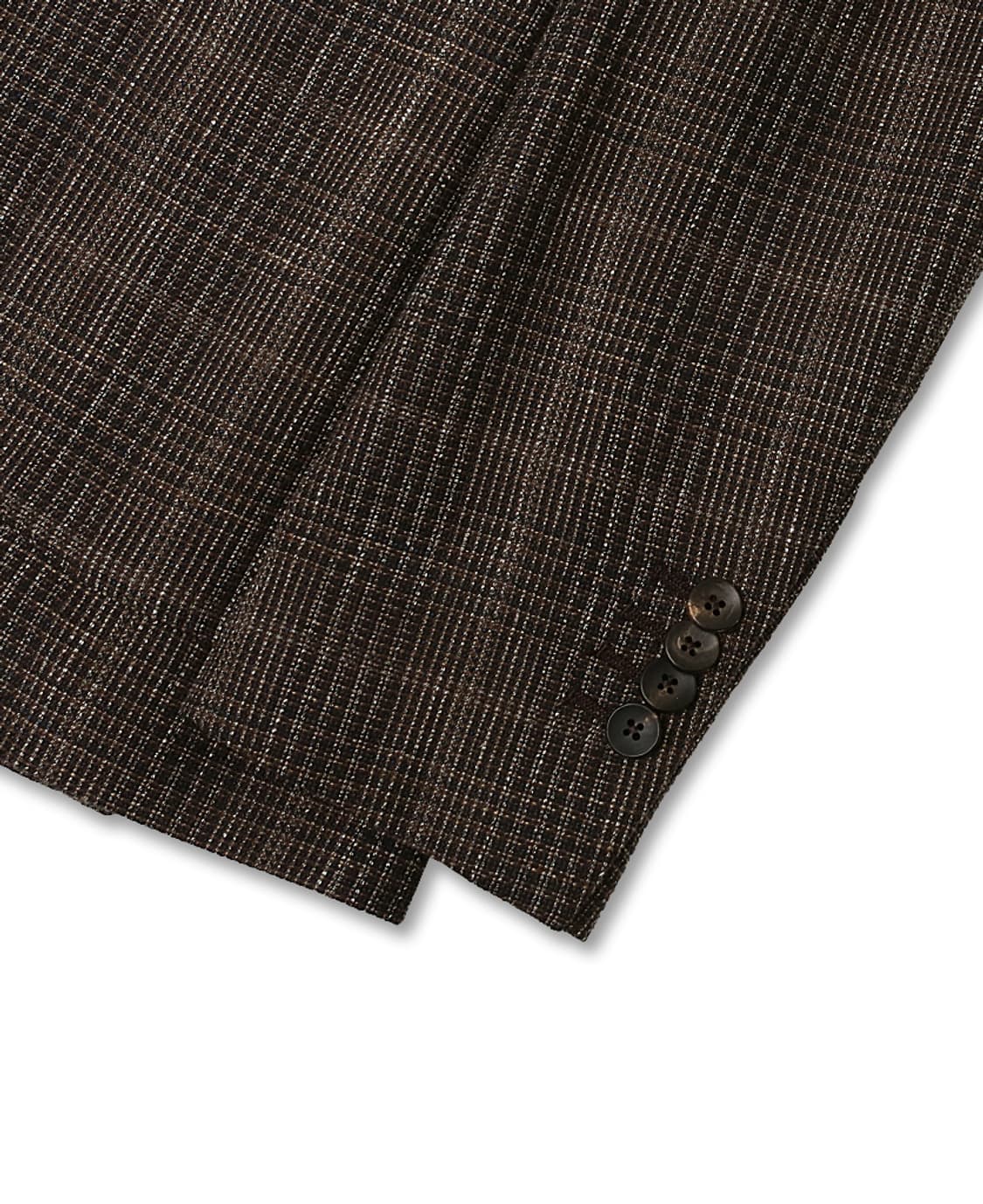 라르디니 [Lardini] 브라운 울 코튼 린넨 빈티지 클래식 자켓 상품이미지3