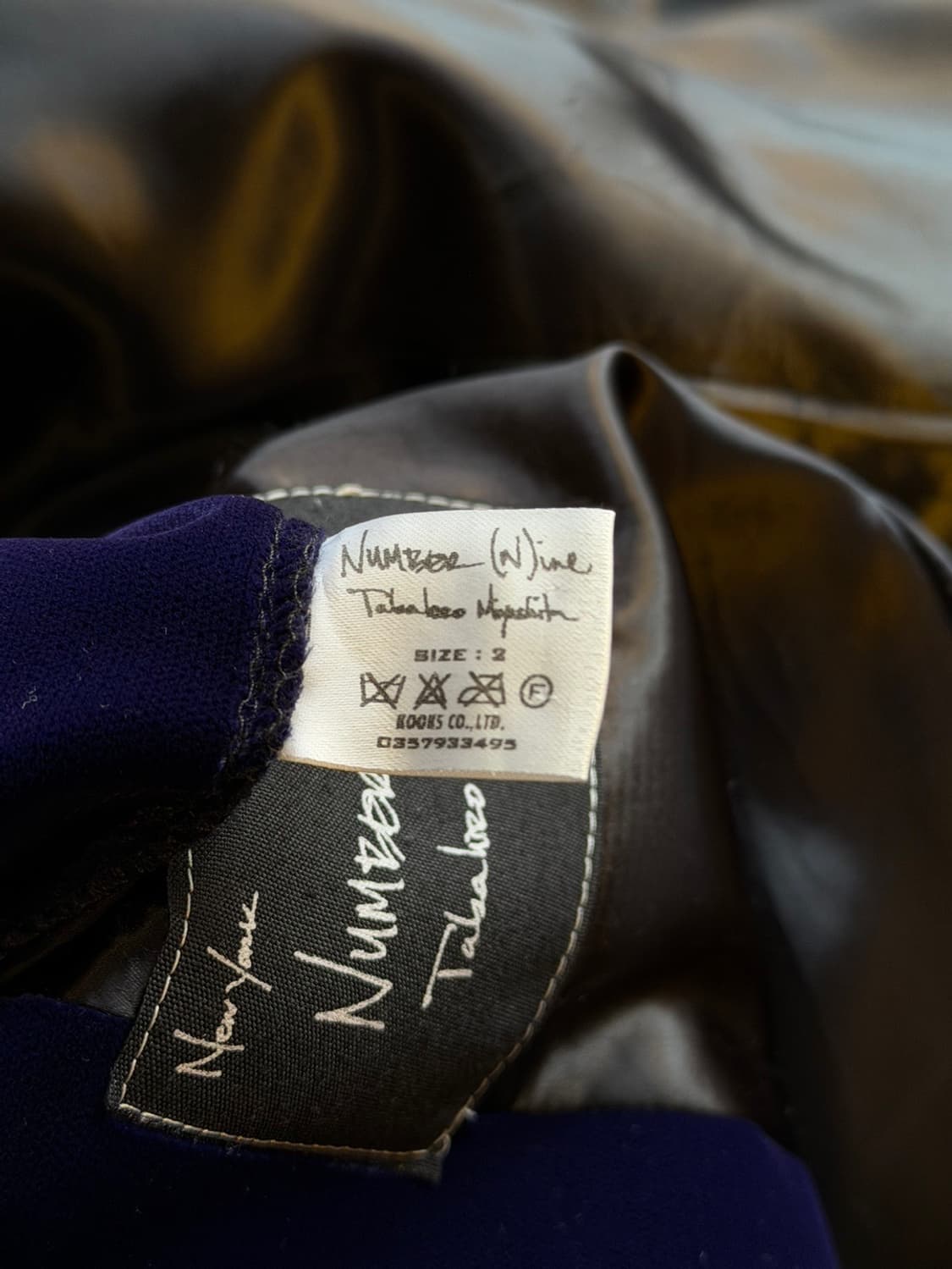 넘버나인 벨벳 자켓 남성95-슬림100 상품이미지9