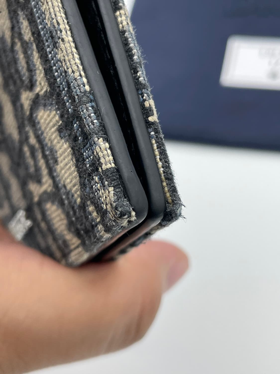 [ 풀구성 / 새상품급 ] 정품 디올 오블리크 반지갑 베이지  상품이미지7