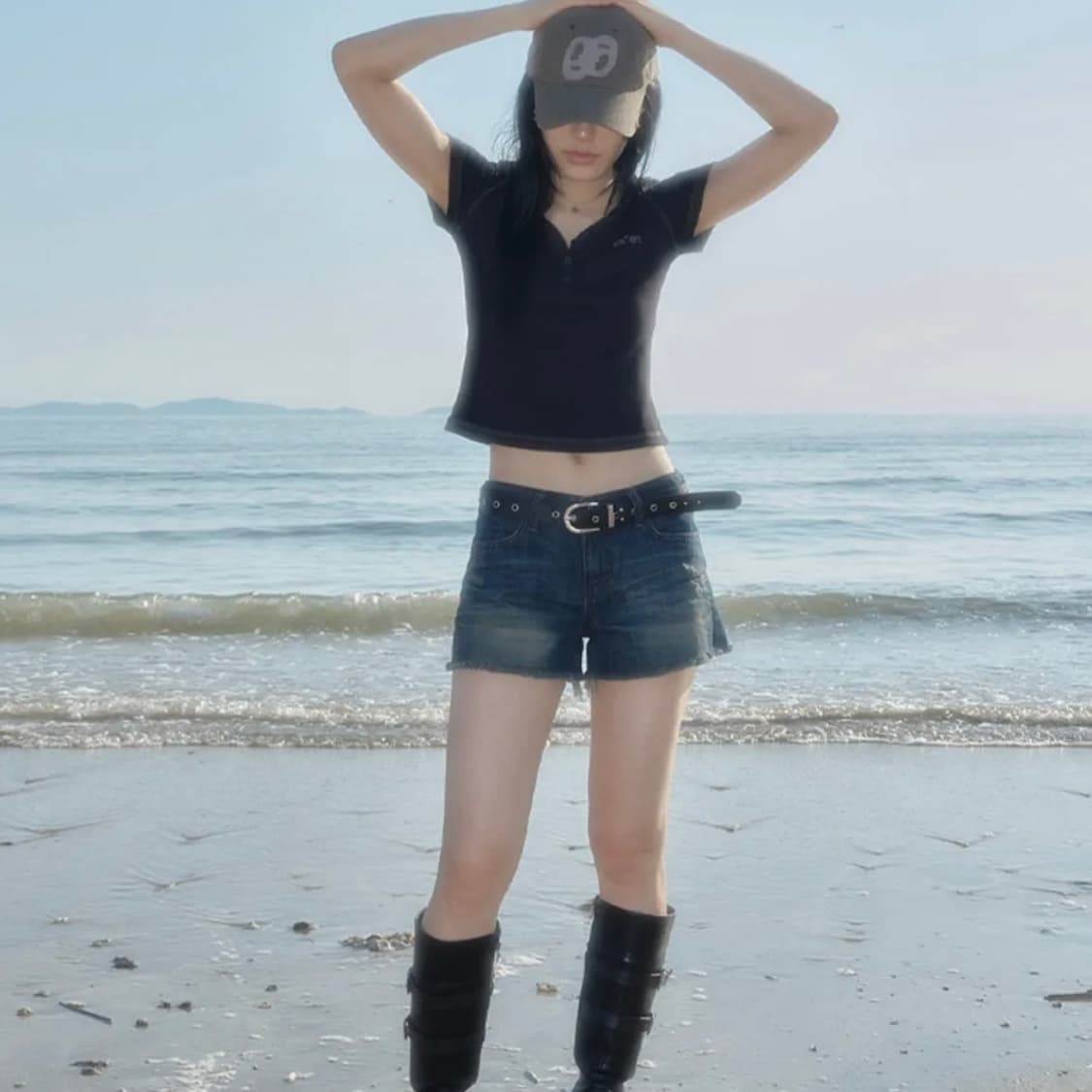 애즈온 DALIT SHORT PANTS / DENIM M사이즈 상품이미지3