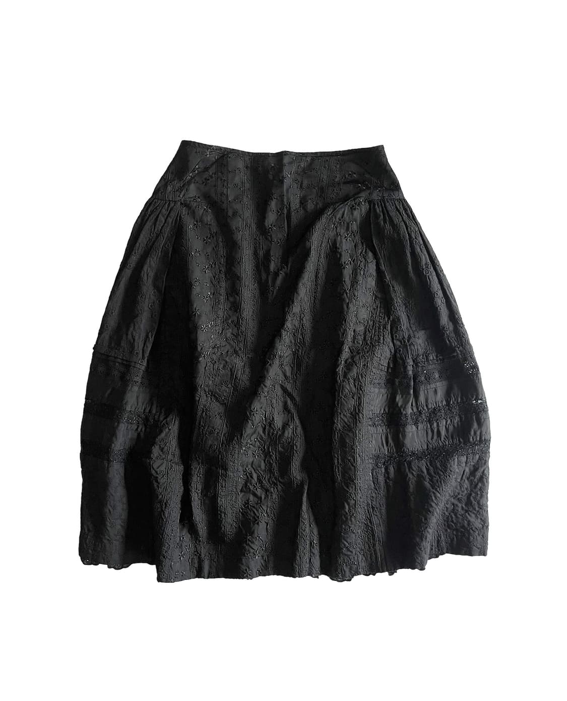 COMME DES GARCONS lace skirt black 상품이미지4