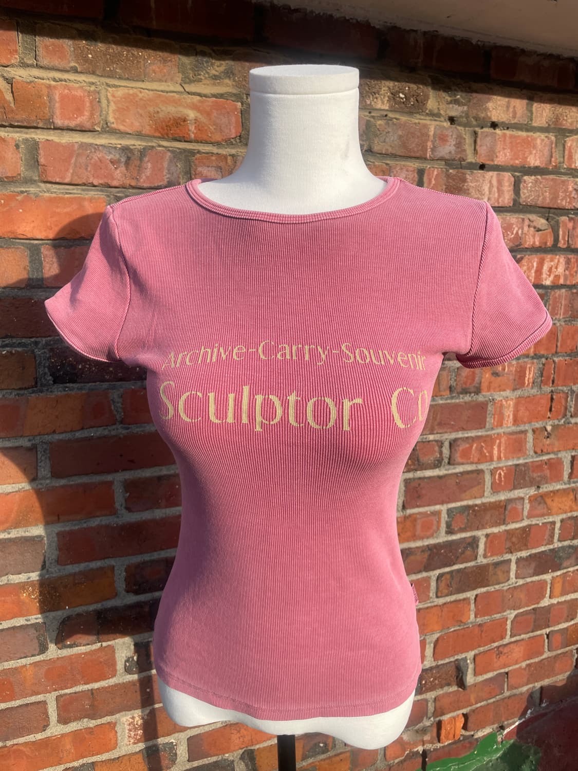 스컬프터 더스트핑크 반팔 니트 상품이미지4