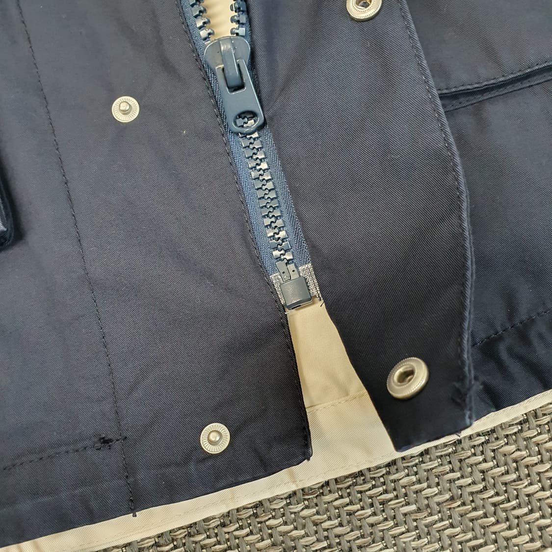 자라 칼라블록 간절기 후드집업 자켓 남자105~110 상품이미지5