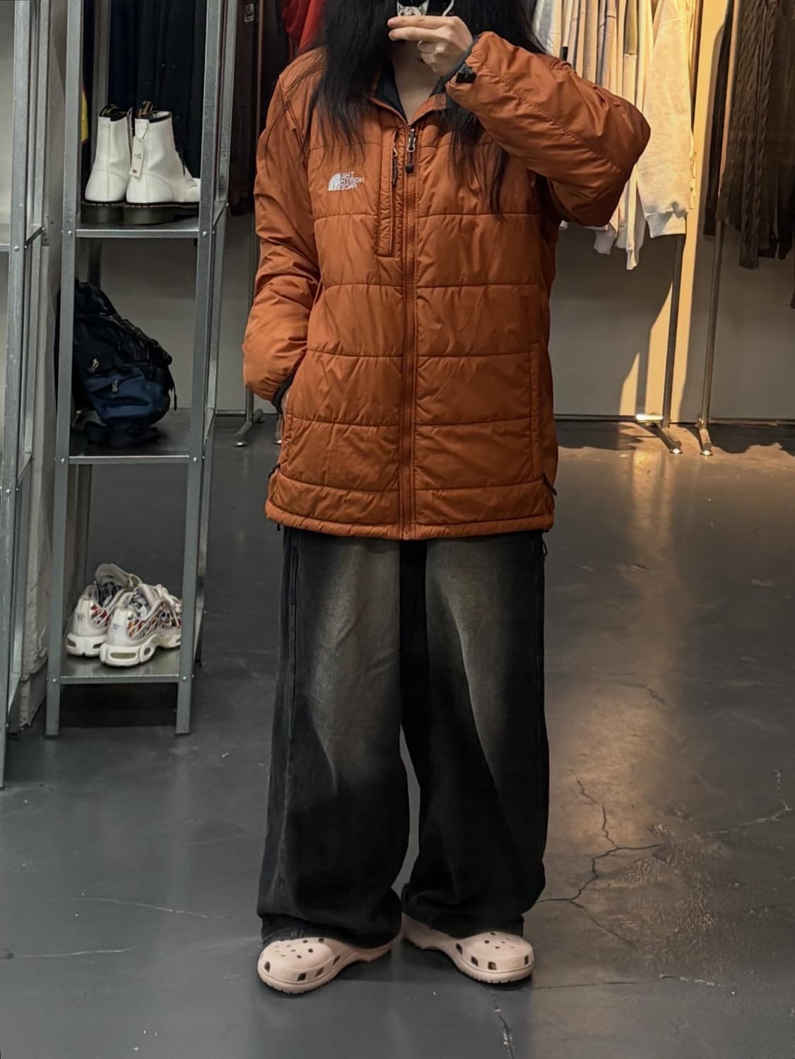 노스페이스 로고 경량패딩 재킷 A2254 상품이미지1