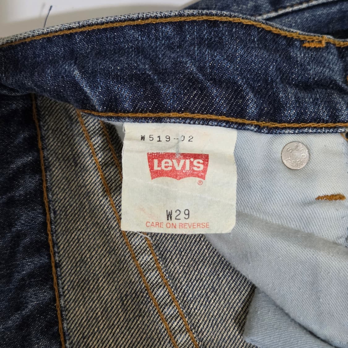 90s 리바이스 519 중청 데님팬츠 29/31 상품이미지6