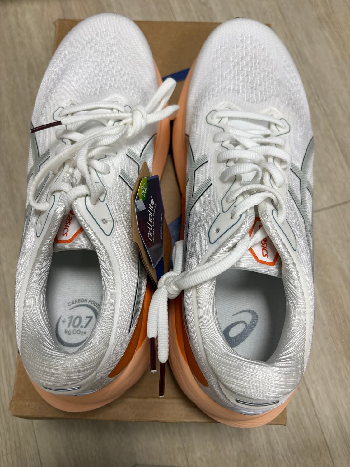 아식스 젤 카야노30 화이트 오렌지 270 상품이미지3