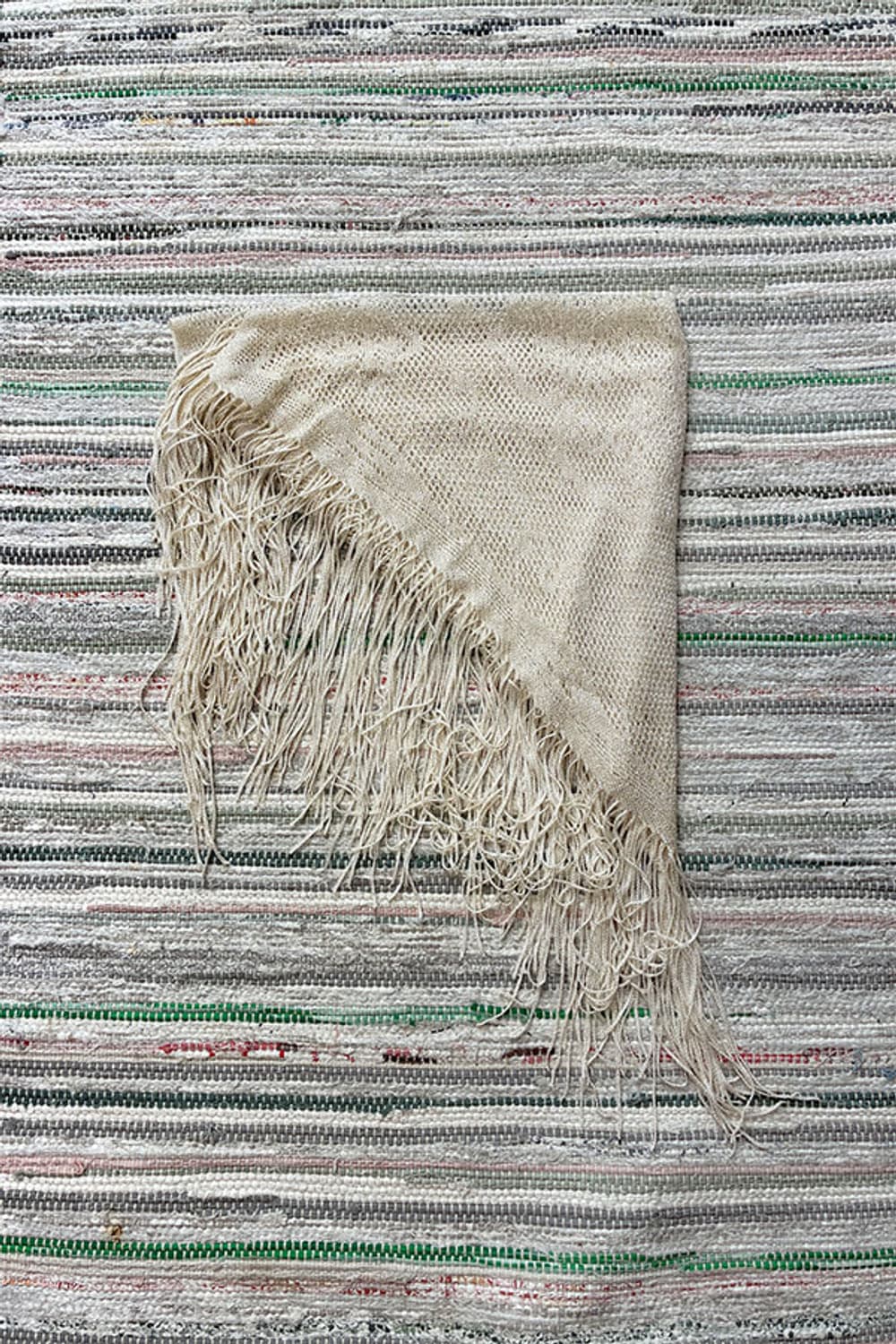 Lautreamont Ivory Fringe Scarf   상품이미지1