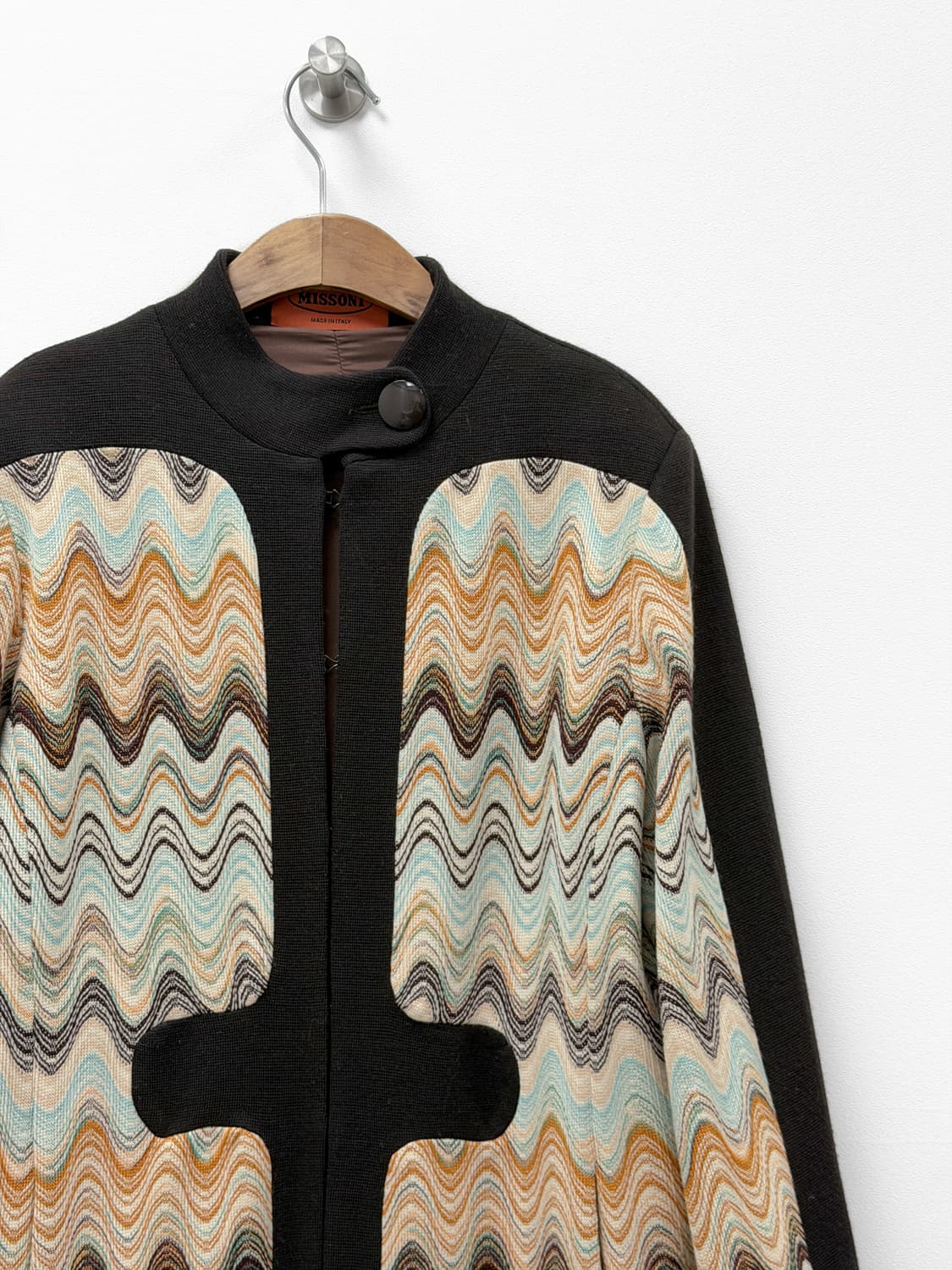 미쏘니 패턴 울 코트 상품이미지2