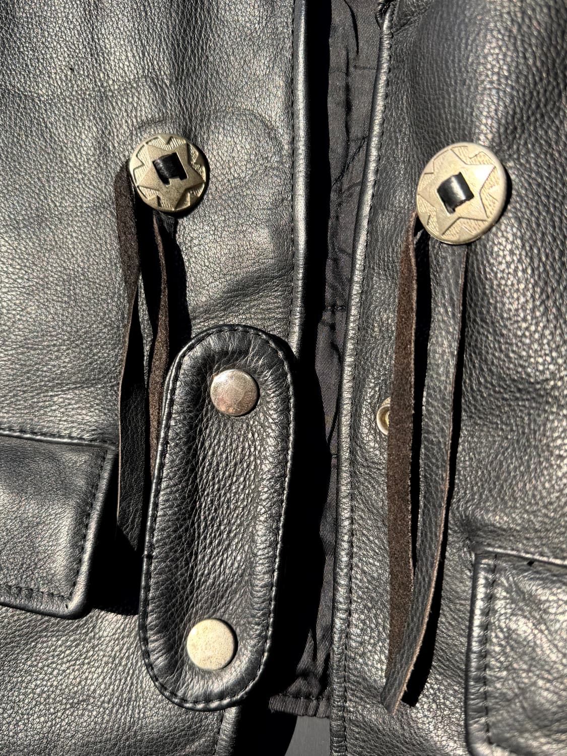 90's KUMAMOTO Harley Club Cowhide vest 상품이미지6