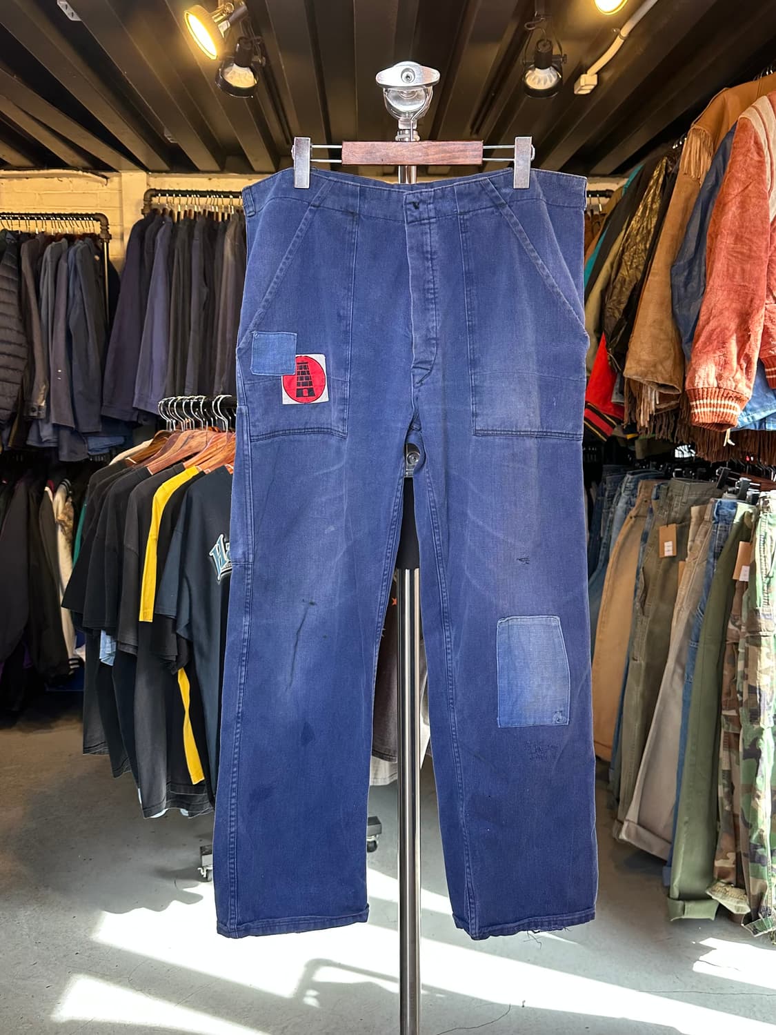 프렌치워크웨어 패치워크 페이드 프렌치 워크팬츠 상품이미지1