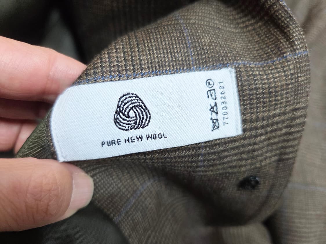 아바몰리(AVAMOLLI) 마틴 글렌체크 싱글자켓 55-66 새상품 상품이미지9