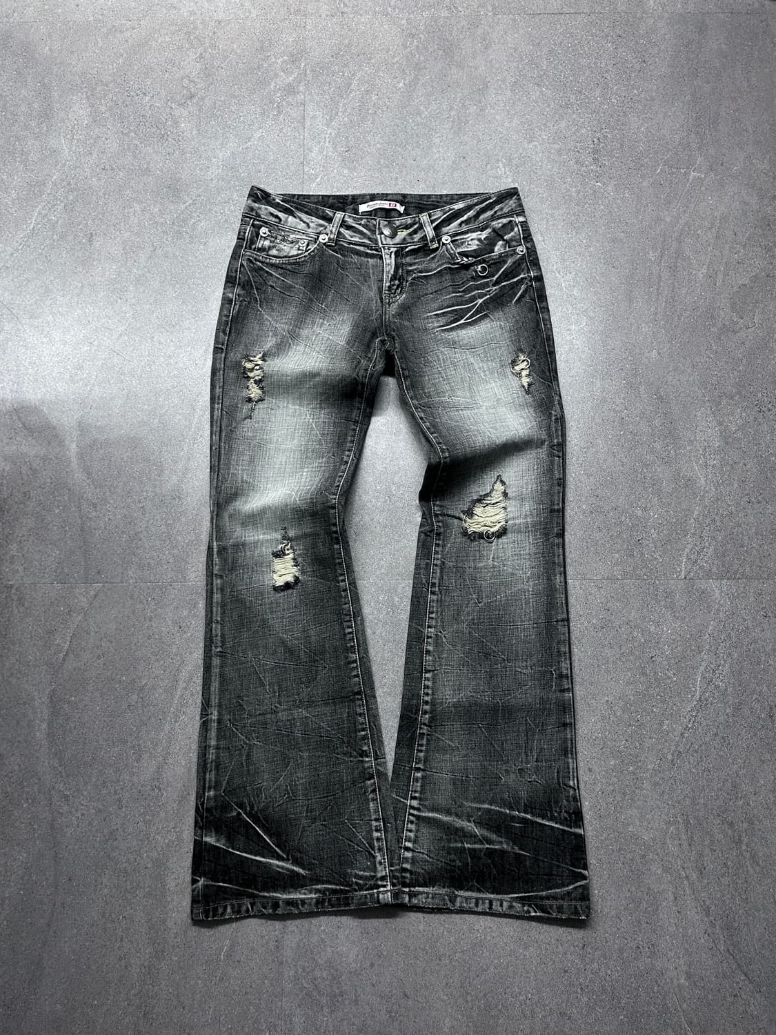 Decade Jpn 피어싱 샌드 워싱 부츠컷 데님 상품이미지3