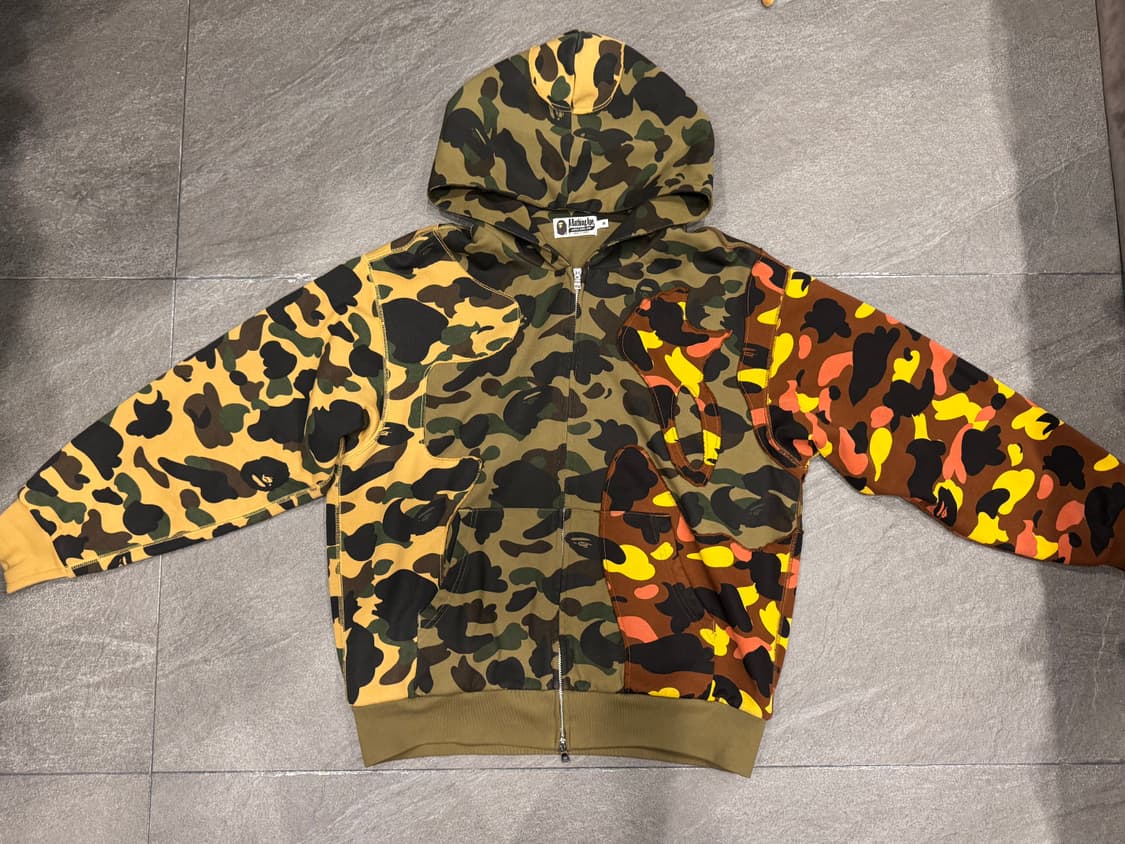 베이프 카모 후드집업 상품이미지1