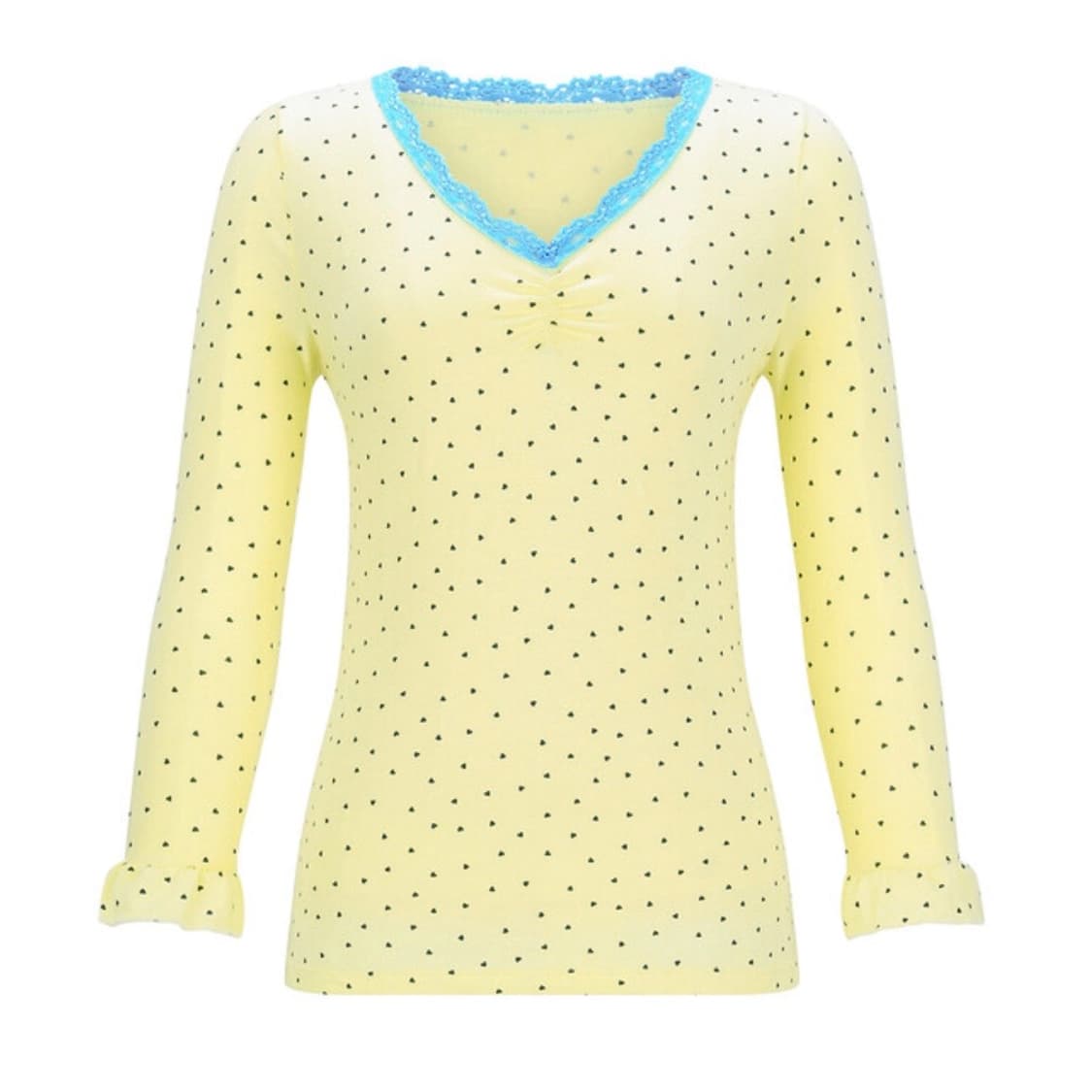 샵페어리 미니 하트 레이스탑 레몬 상품이미지1