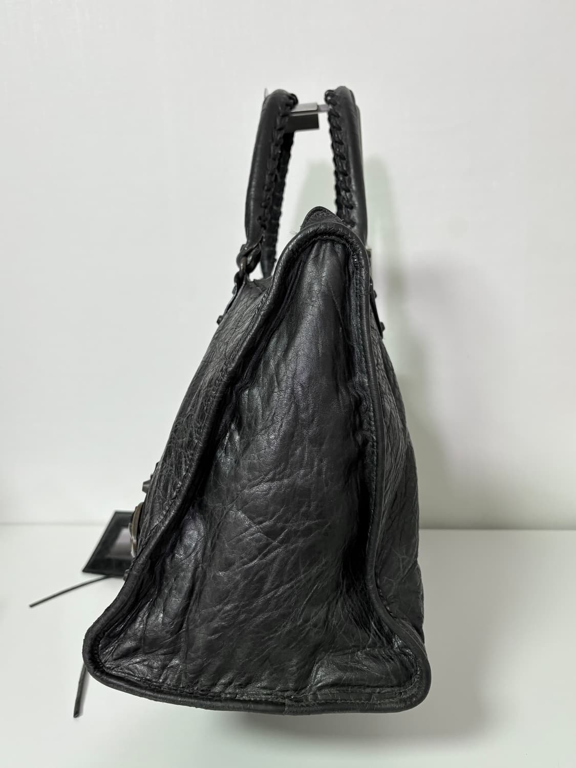 발렌시아가 워크 모터백 블랙 라지 상품이미지3