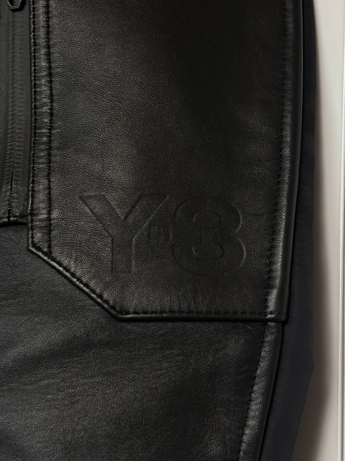 Y-3 요지야마모토 하프 램스킨 자켓 상품이미지5