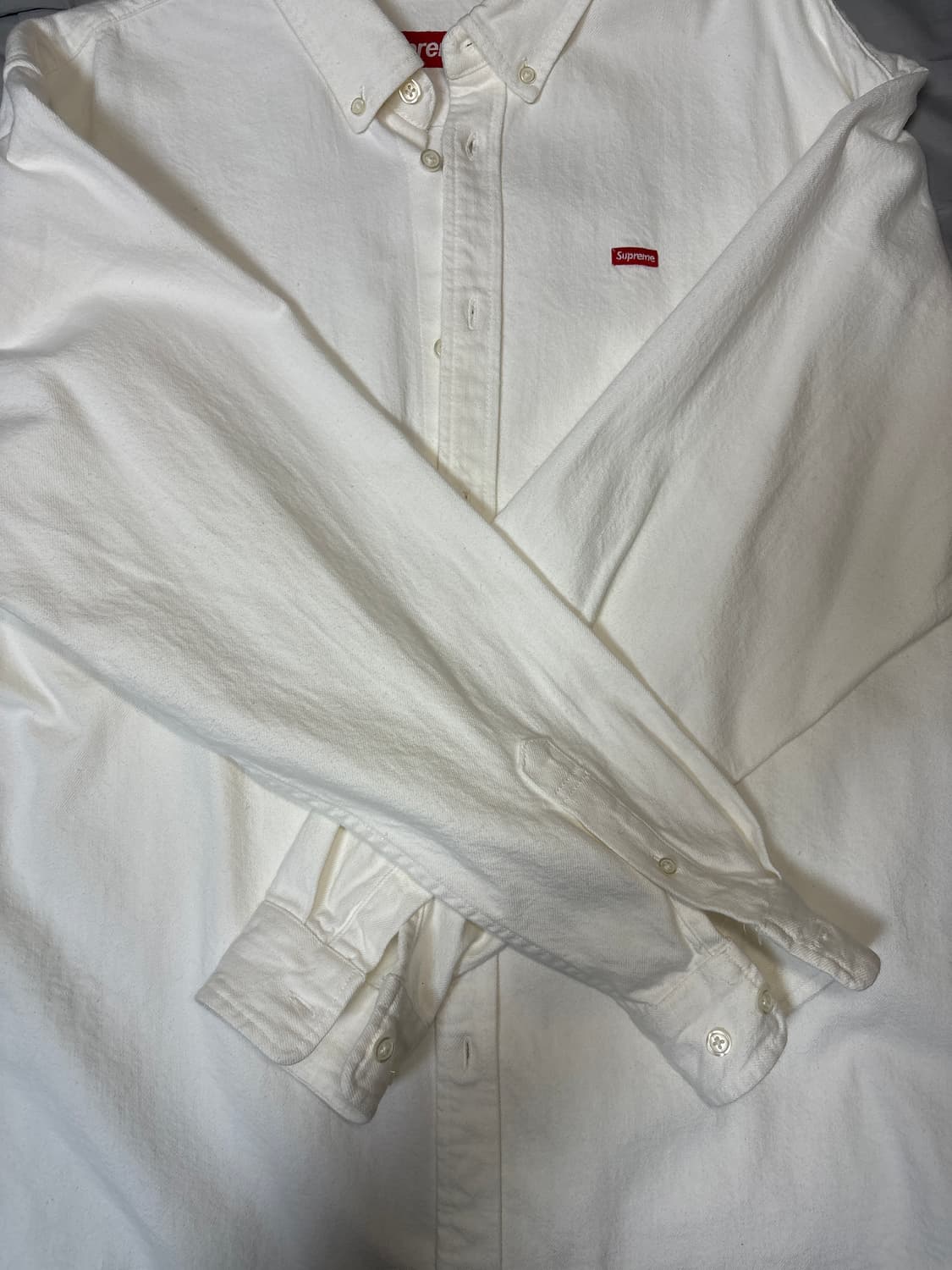 슈프림 스몰 박스 셔츠 화이트 데님 판매합니다 상품이미지2