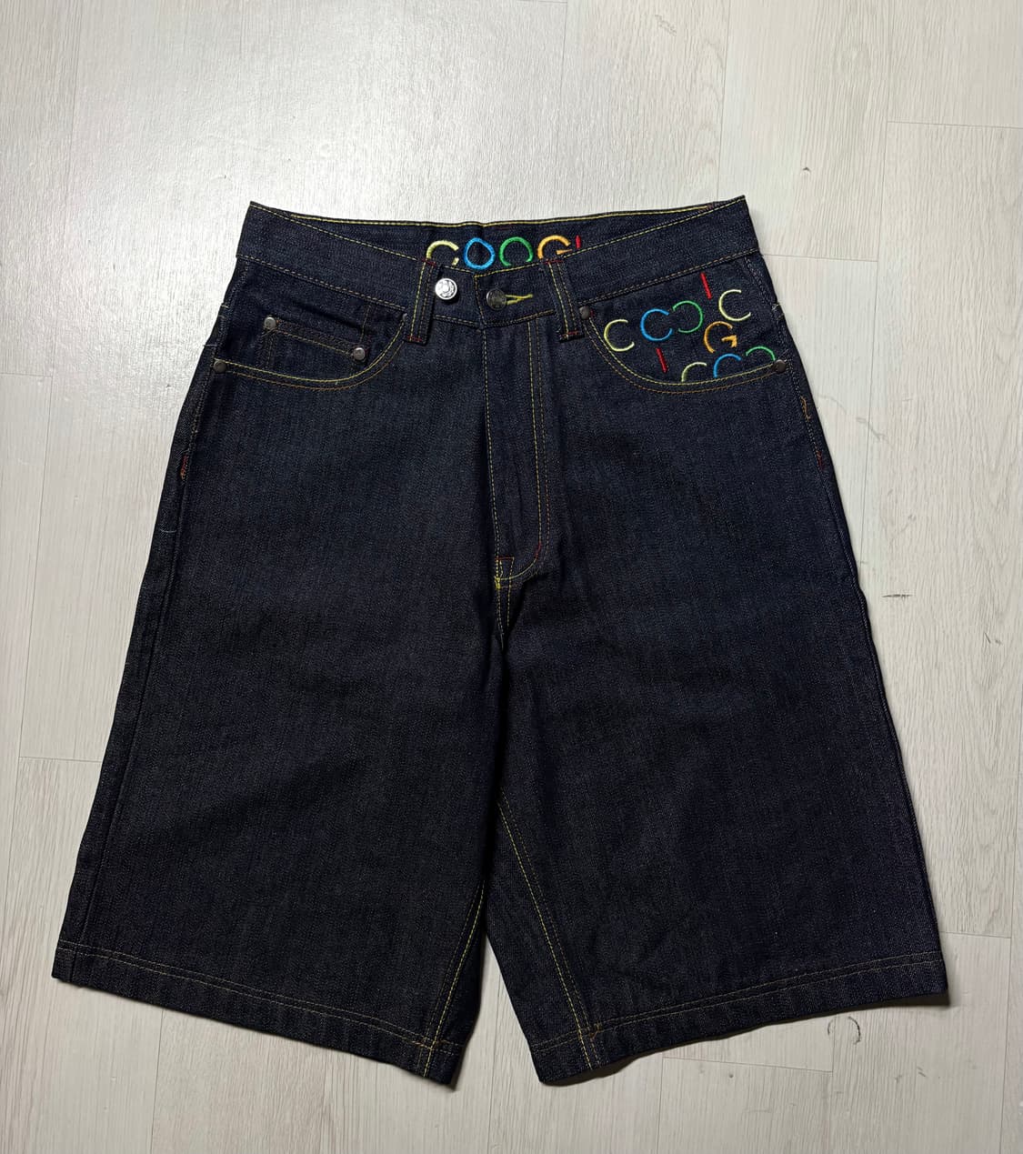 BAPE × COOGI 데님 쇼츠 상품이미지1