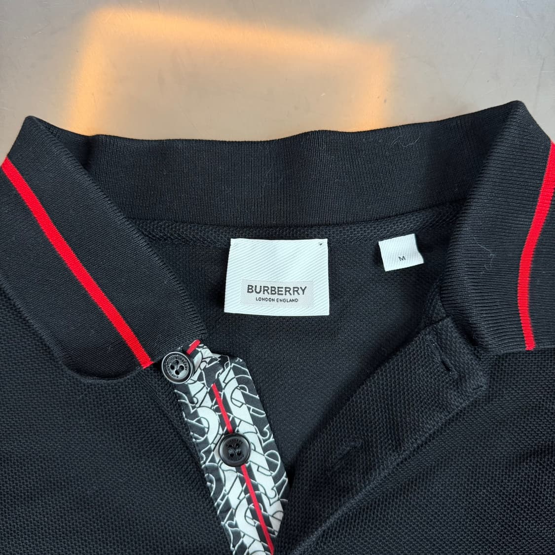 [리오브] 버버리 그랜포드 로고 패치 폴로 롱슬리브 상품이미지4
