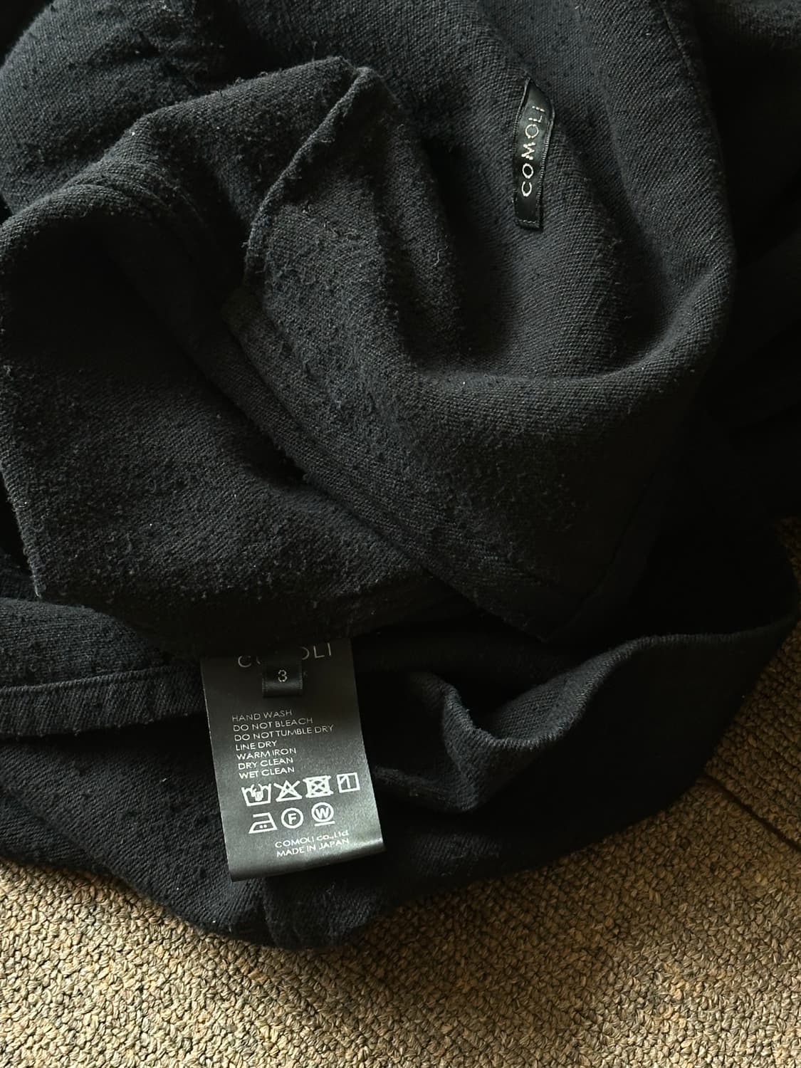 [3] comoli 25ss 실크넵 집 숏 자켓 상품이미지8