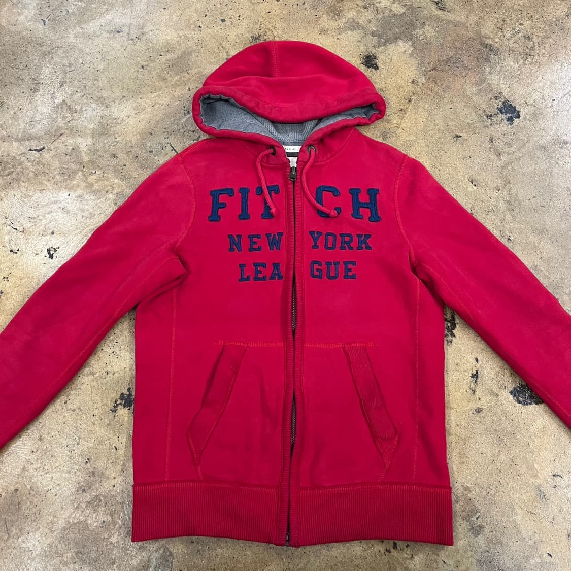 아베크롬비 레드 후드집업 상품이미지3