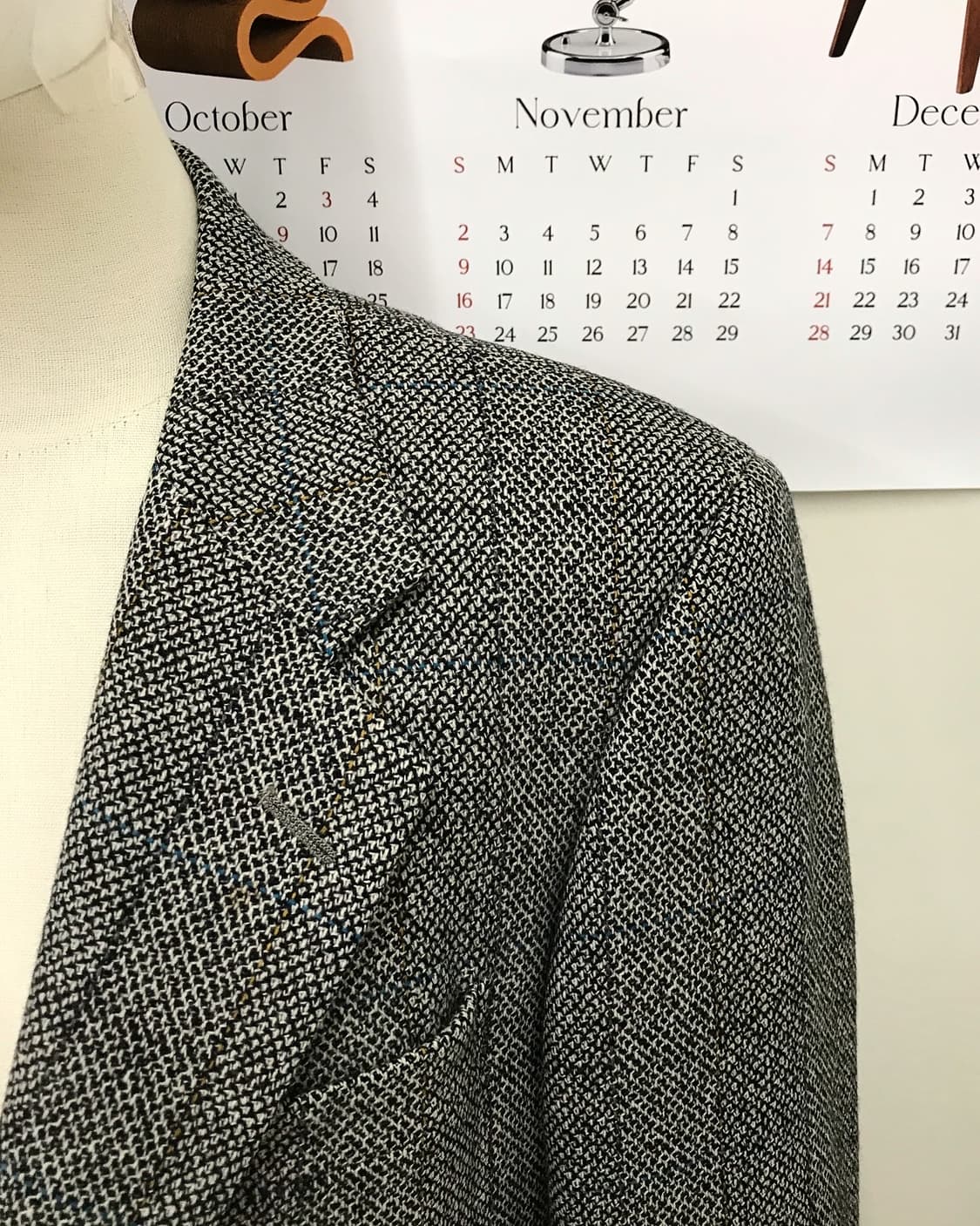 버버리 체크 대디핏 울 자켓 상품이미지8