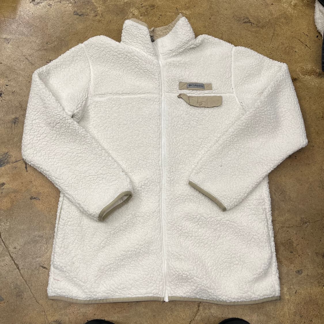 [정품/XXL] 컬럼비아 아이보리 뽀글이 플리스 집업 b18 상품이미지2